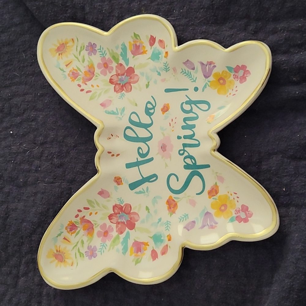 Pioneer Women Plate Hello Spring